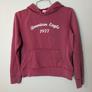 American Eagle Vintage Pullover Hoodie Sweatshirt Womens Large Red Street style